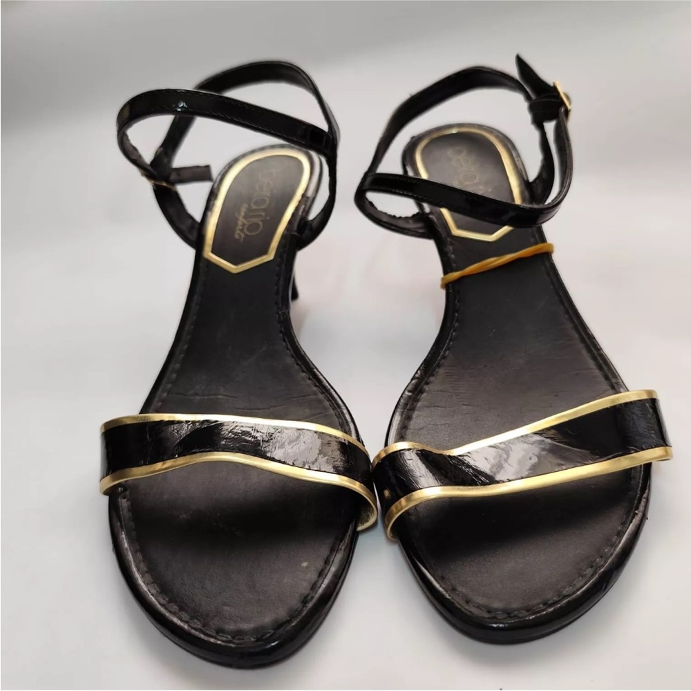 Black and Gold Women's Sandals